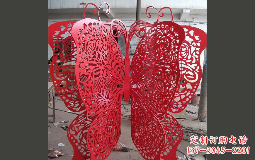 河源不锈钢蝴蝶公园景观雕塑