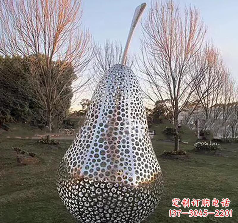 河源不锈钢镂空水果雕塑精美绝伦