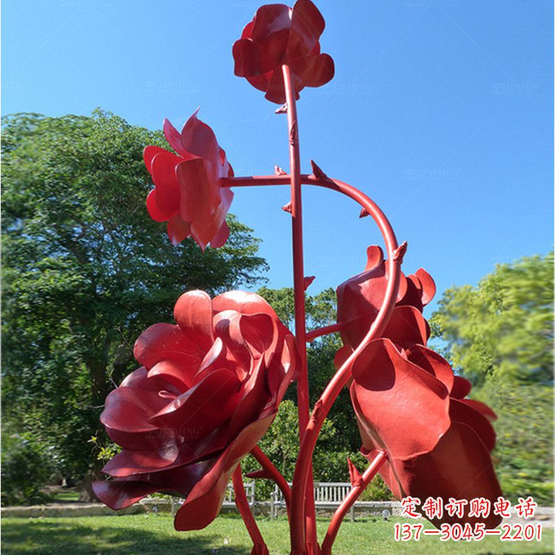 河源玫瑰雕塑艺术的精美表达