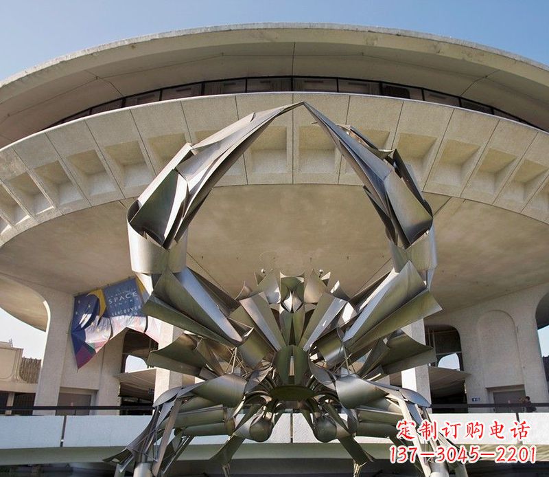 河源不锈钢螃蟹雕塑户外