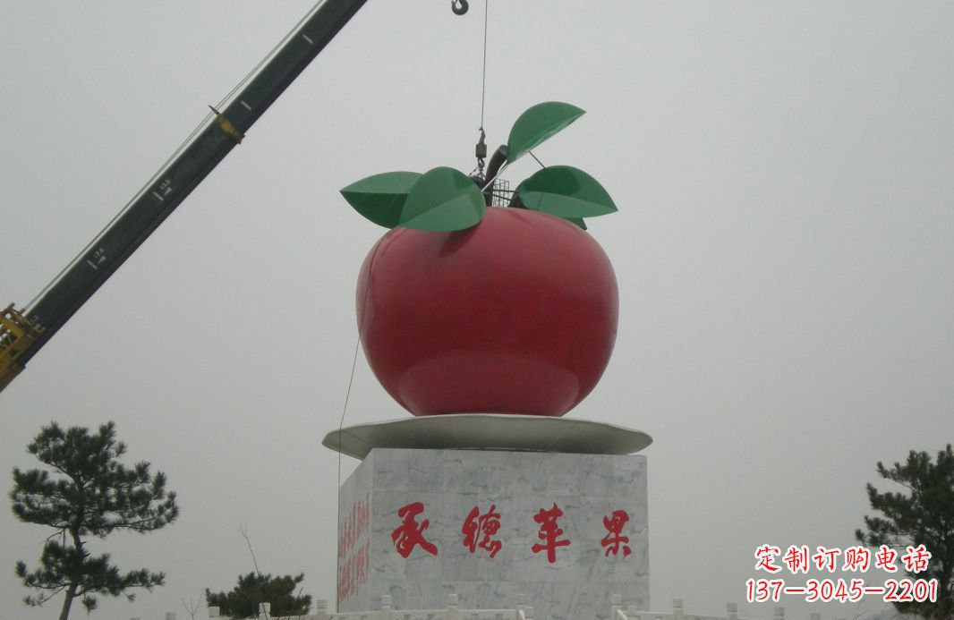 河源不锈钢苹果雕塑精美绝伦的艺术杰作