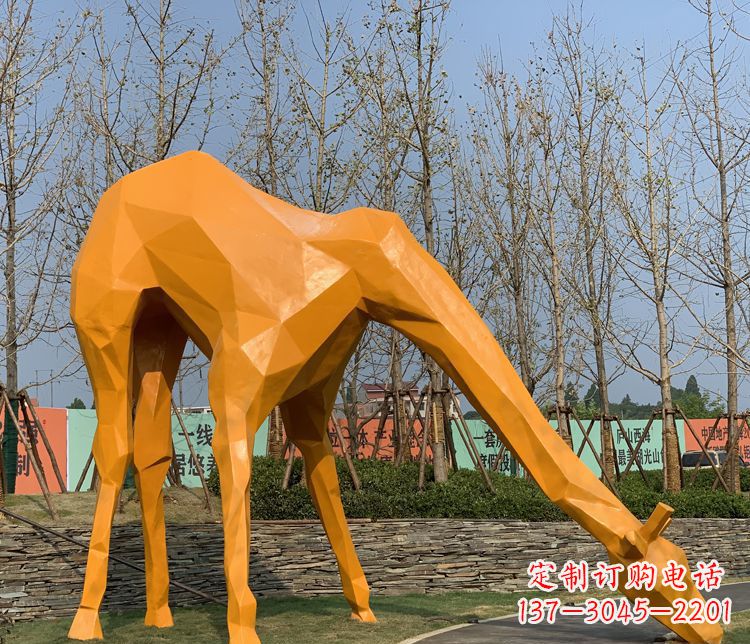 河源不锈钢雕刻的精美动物雕塑