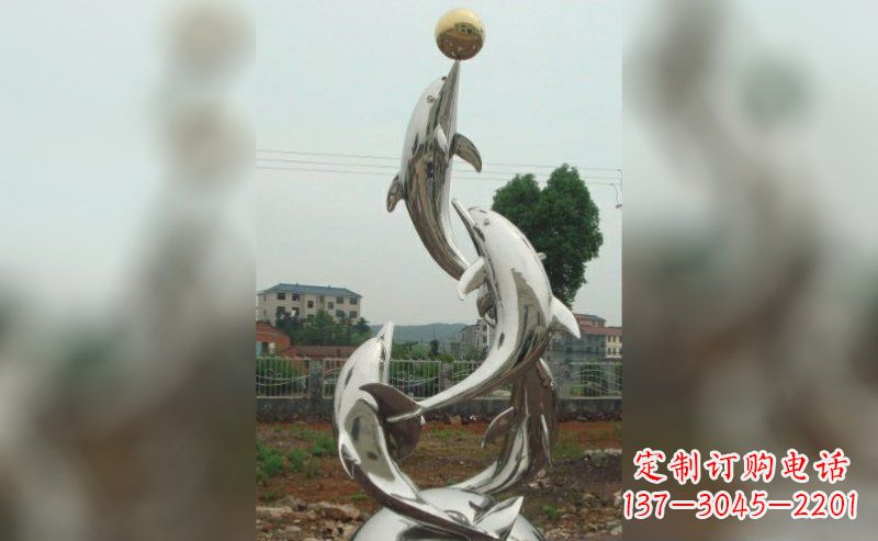 河源不锈钢海豚雕塑的美丽