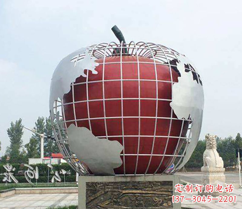 河源不锈钢水果雕塑