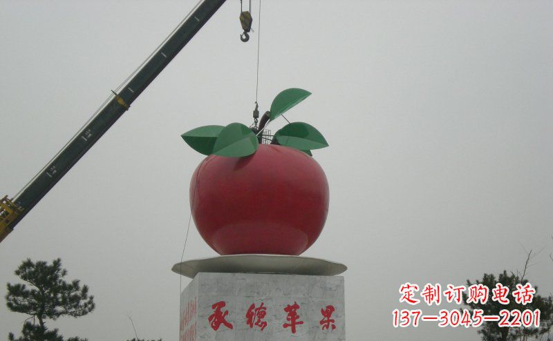 河源不锈钢苹果雕塑艺术与美学的完美结合