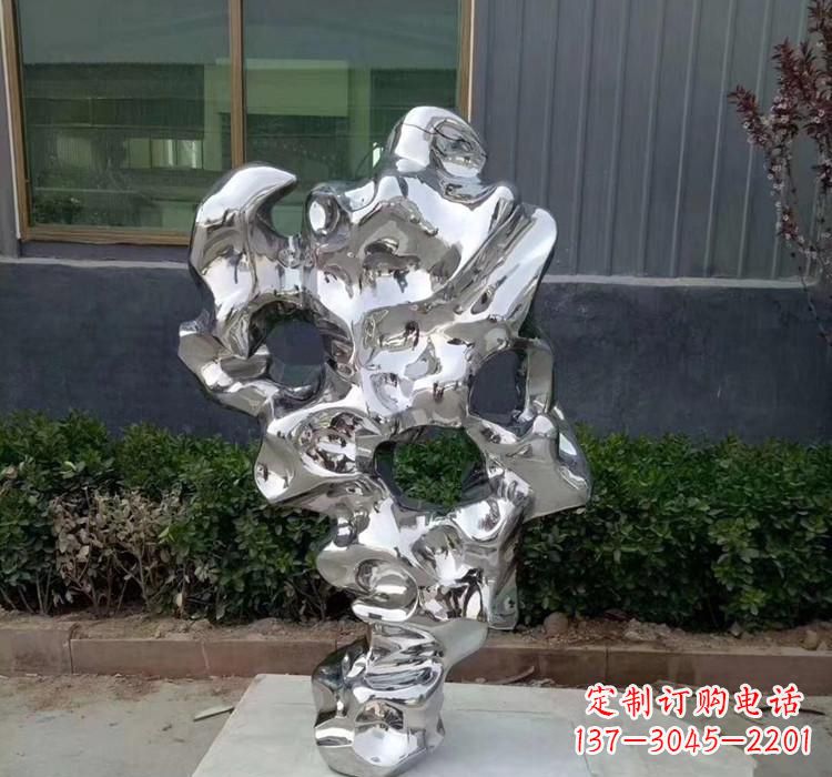 河源不锈钢水景太湖石雕塑