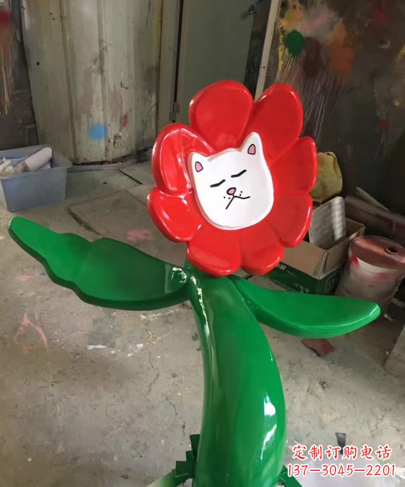 河源不锈钢太阳花景观装饰雕塑