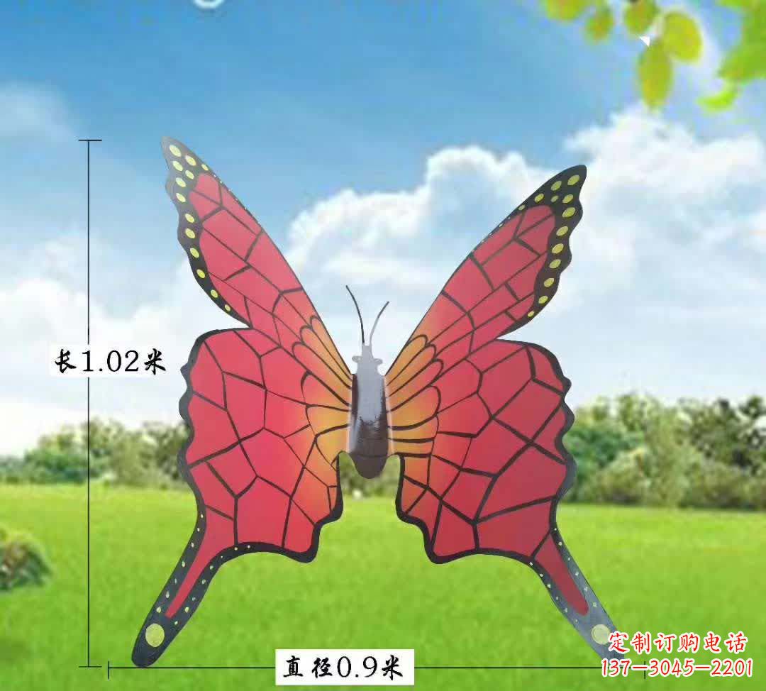 河源不锈钢铁艺蝴蝶雕塑