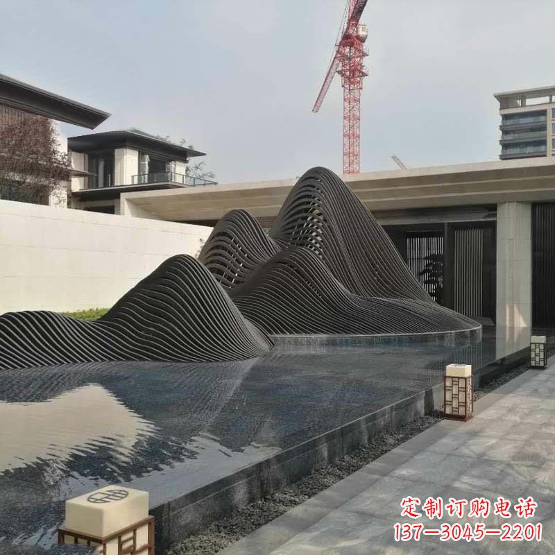 河源不锈钢铁艺假山艺术性的美化