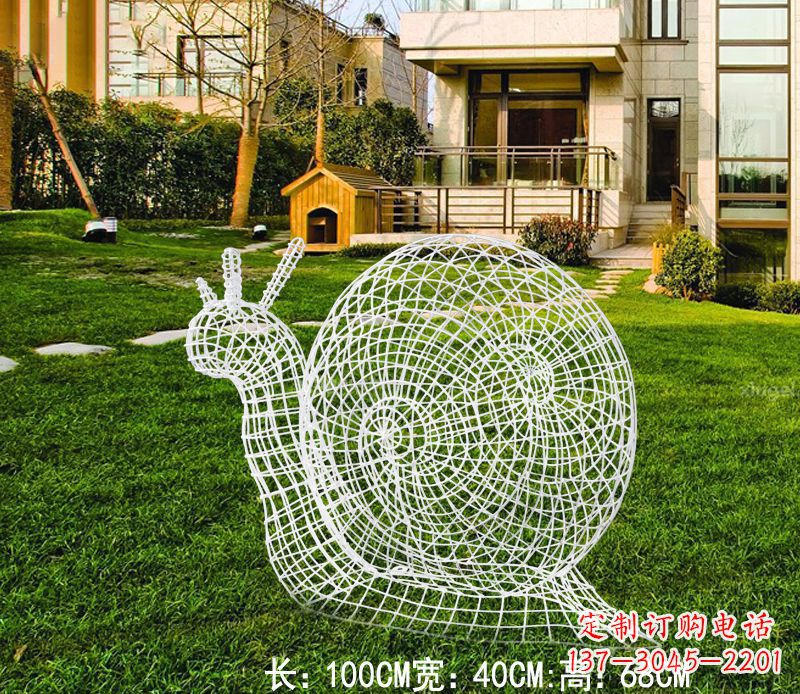 河源不锈钢蜗牛雕塑 (2)
