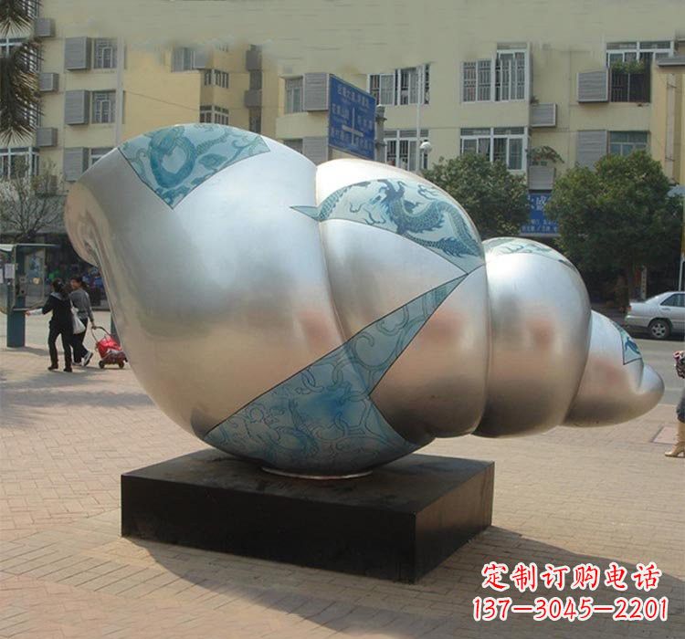 河源不锈钢海螺雕塑——给小区增添美的魅力