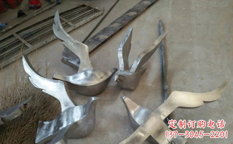 河源精美的不锈钢小型鸽子雕塑
