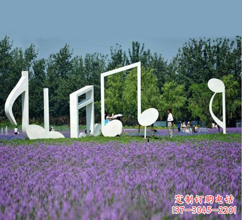 河源不锈钢音符雕塑音乐与艺术的完美结合