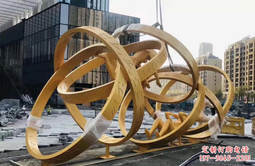 河源不锈钢音符运动人物雕塑艺术融合音乐