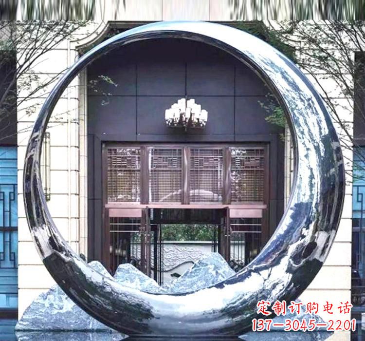 河源精美的不锈钢圆环雕塑