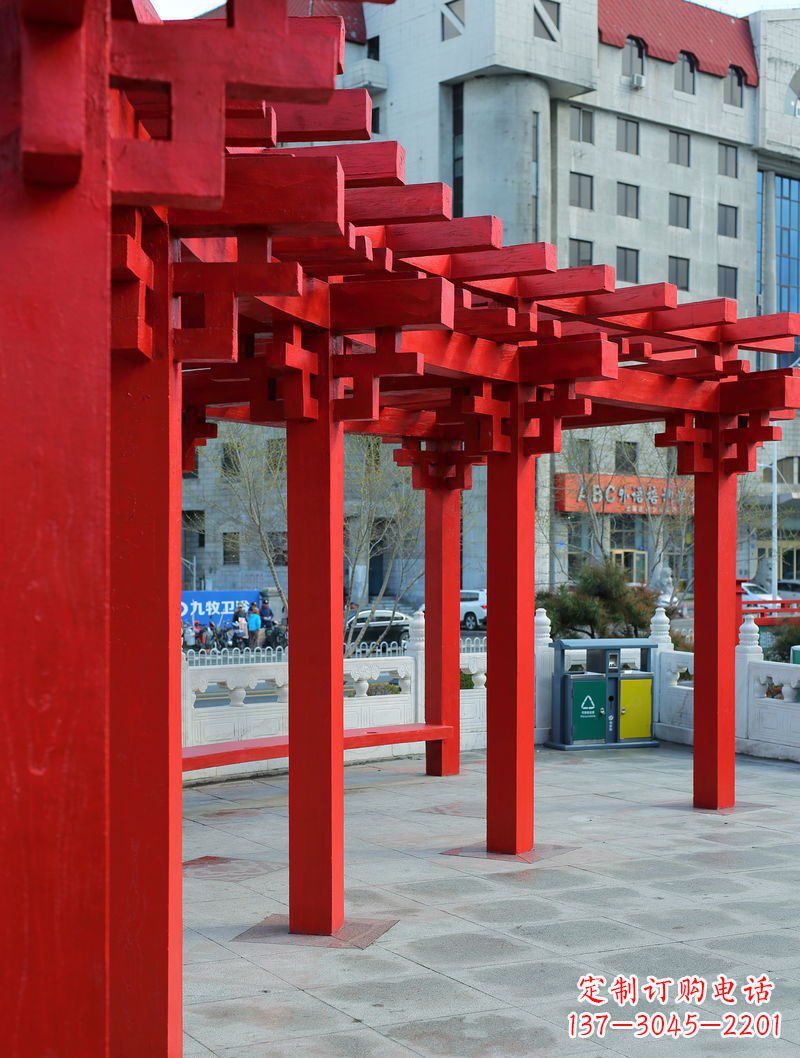 河源长廊雕塑描绘城市景观的艺术作品