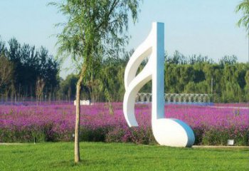 河源不锈钢音符雕塑——点亮园林的音乐之美