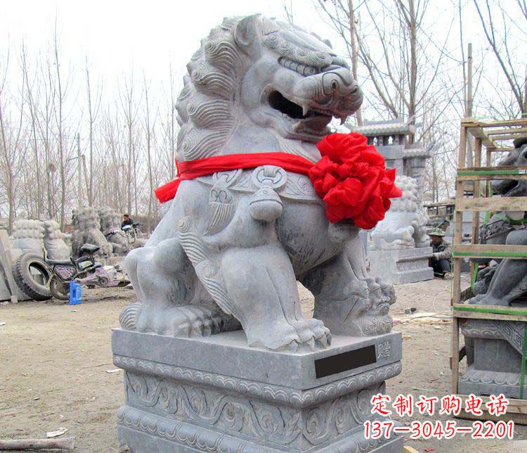 河源雄壮狮子石雕——欢迎来到宁波
