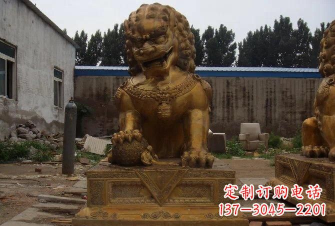 河源静谧的狮子雕塑精美的工艺与精神传承