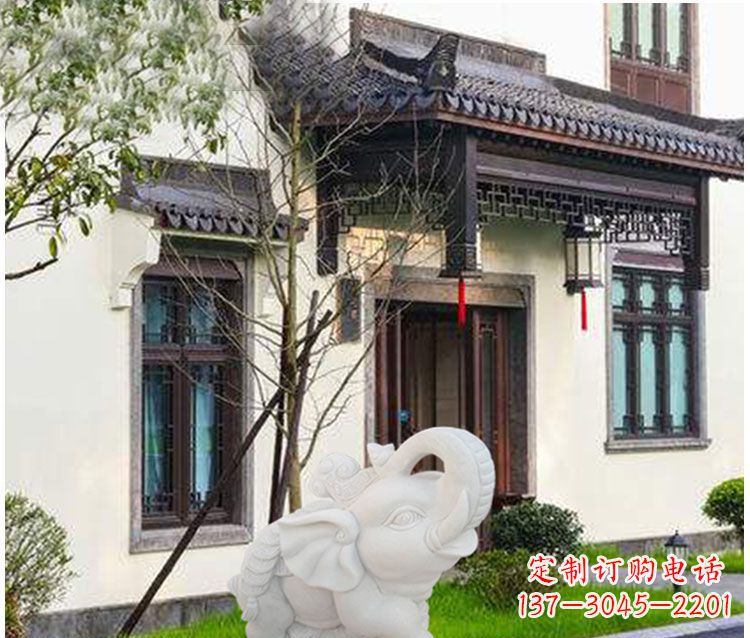 河源小象招财石雕——引领幸福的钥匙
