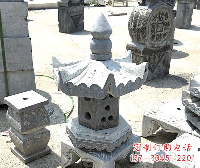 河源美丽的草坪大理石雕塑石灯