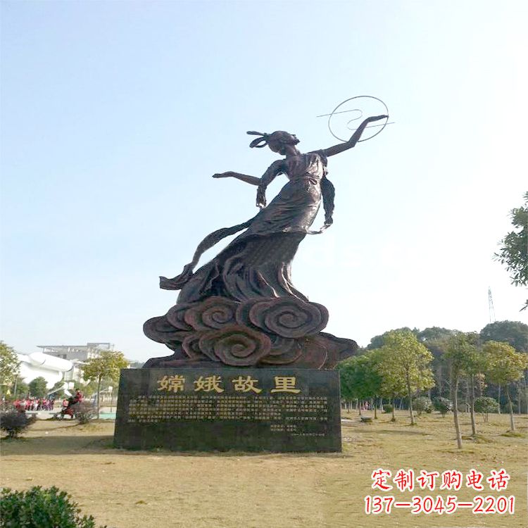 河源嫦娥传说一座神秘的雕像