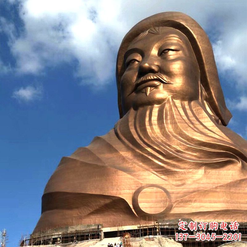 河源成吉思汗的传奇——大型头像雕塑