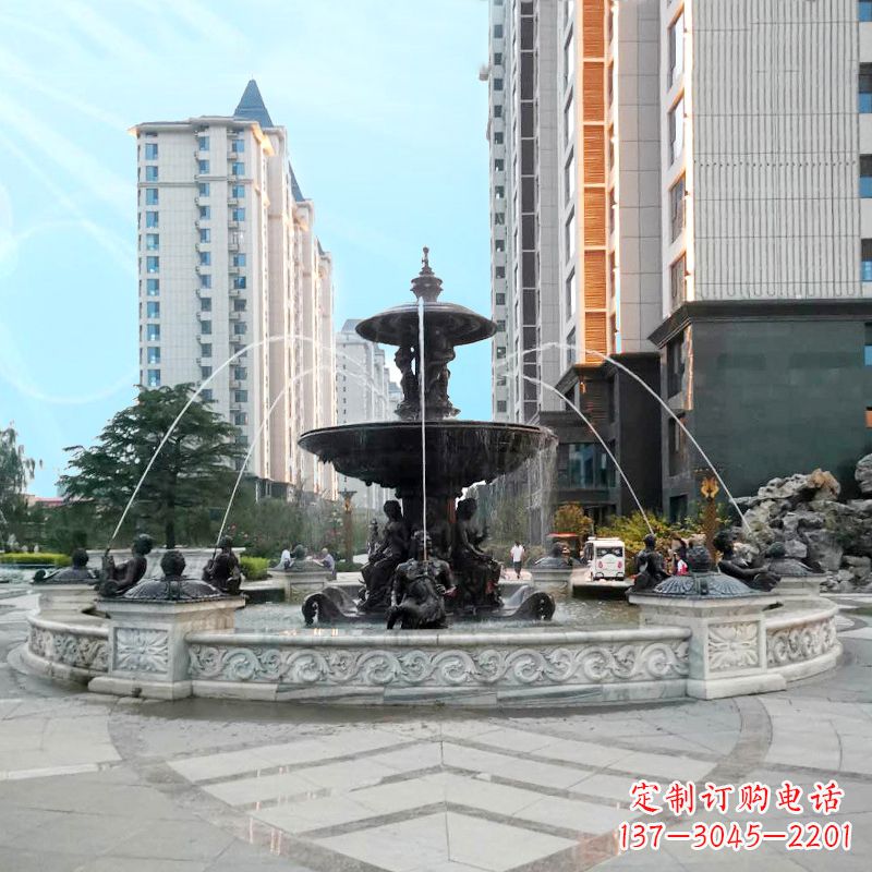 河源城市广场欧式水景喷泉雕塑的魅力