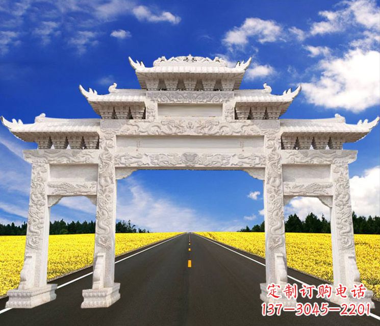 河源城市牌楼石雕——把文化传承到实体之中