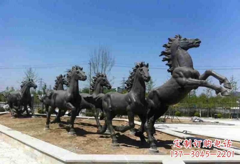河源城市园林奔马铸铜雕塑