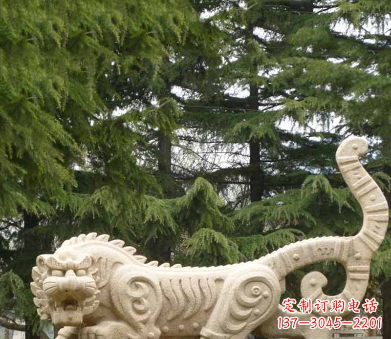 河源抽象老虎石雕