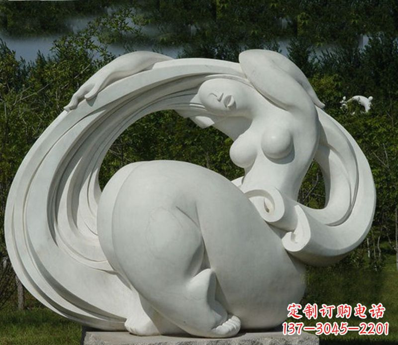 河源抽象美女石雕