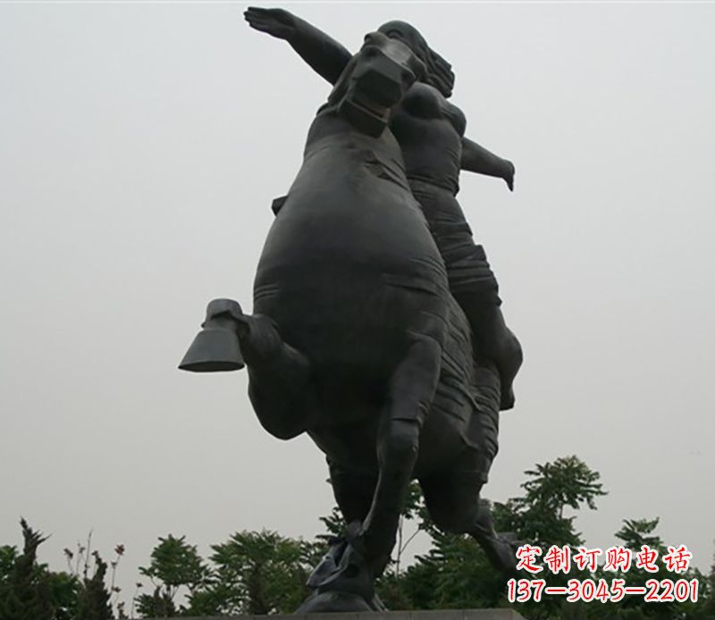 河源骑马雕塑跨越时空的传奇