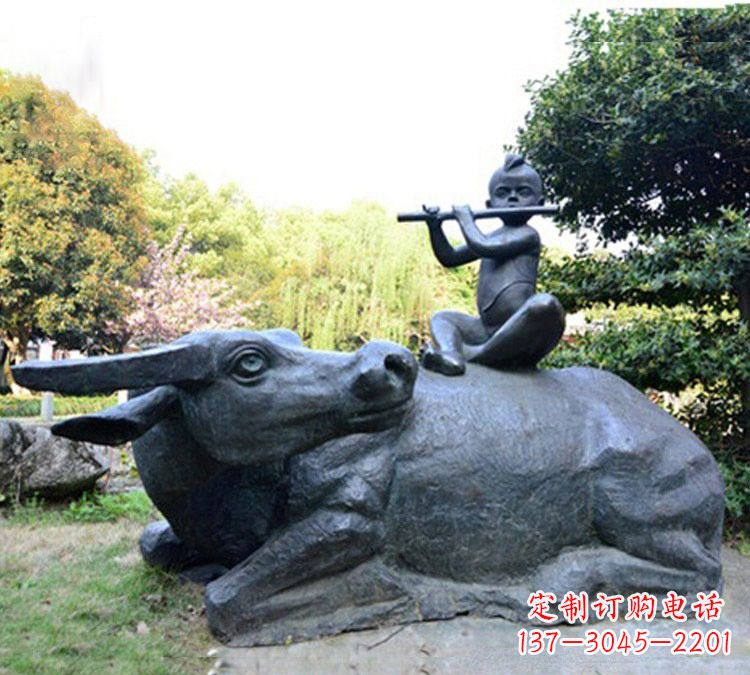 河源牧童雕塑传承民间文化
