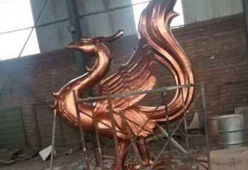 河源朱雀神兽纯铜陵光神君雕塑