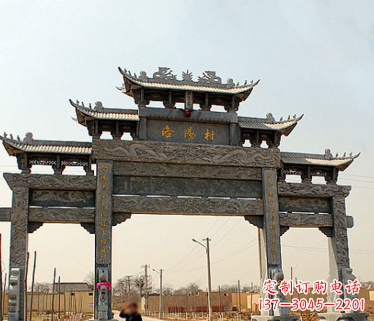 河源牌坊雕塑——缅怀中国传统文化