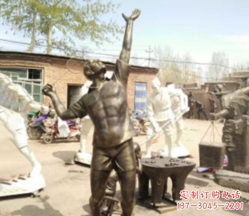 河源羽毛球雕塑传承运动精神