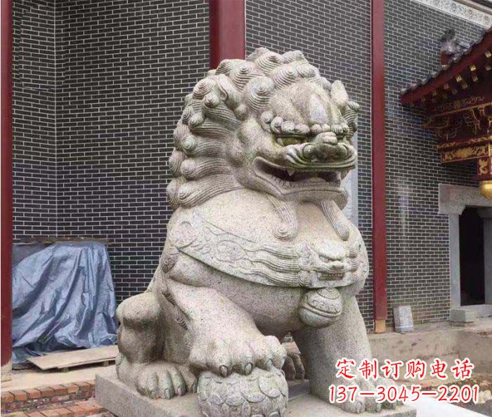 河源巨型大理石狮子雕塑