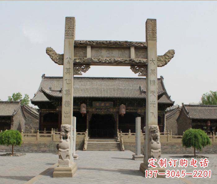 河源大理石牌楼雕塑——艺术精粹