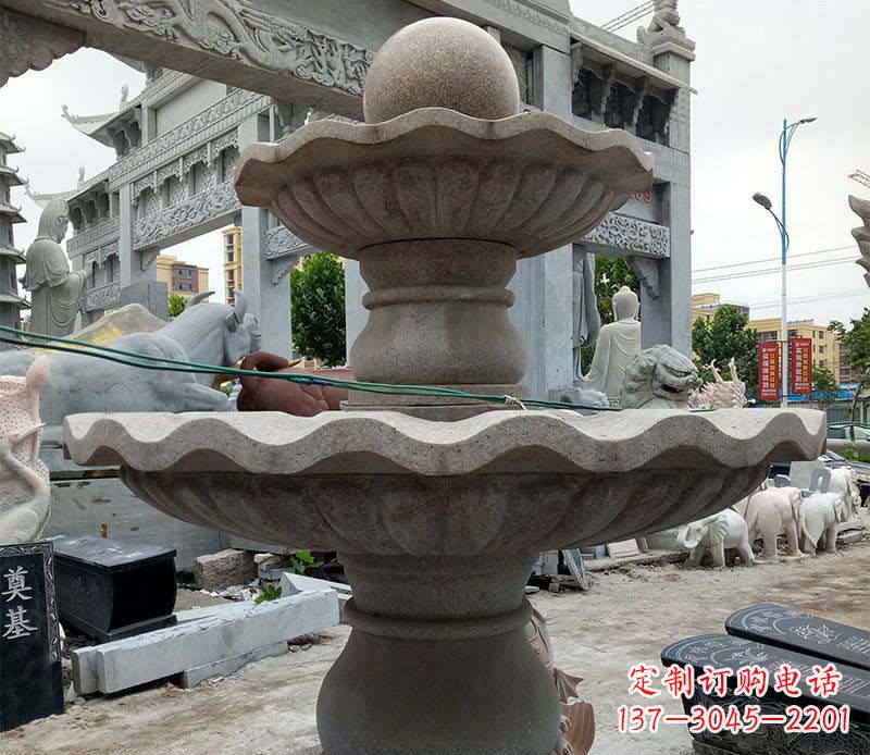 河源大理石多层喷泉石雕