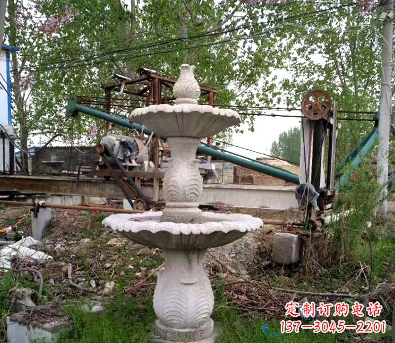 河源大理石多层喷泉石雕雕塑艺术的精美之作