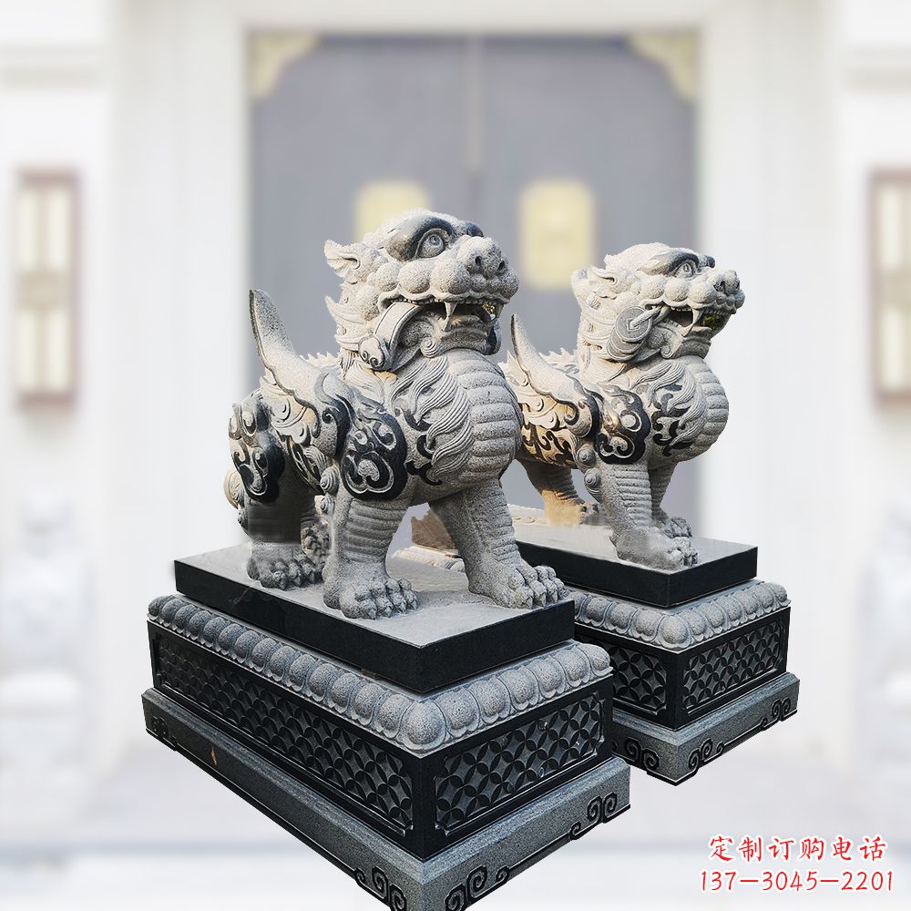 河源大理石雕刻的貔貅