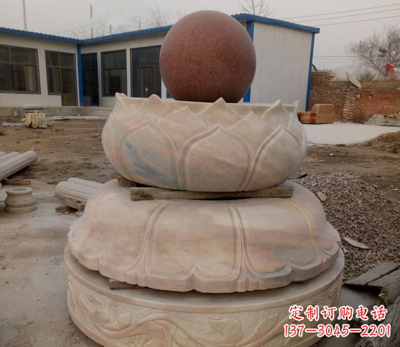 河源大理石风水球雕塑