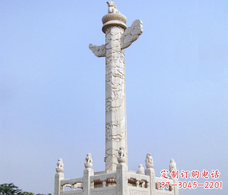 河源大理石华表雕塑