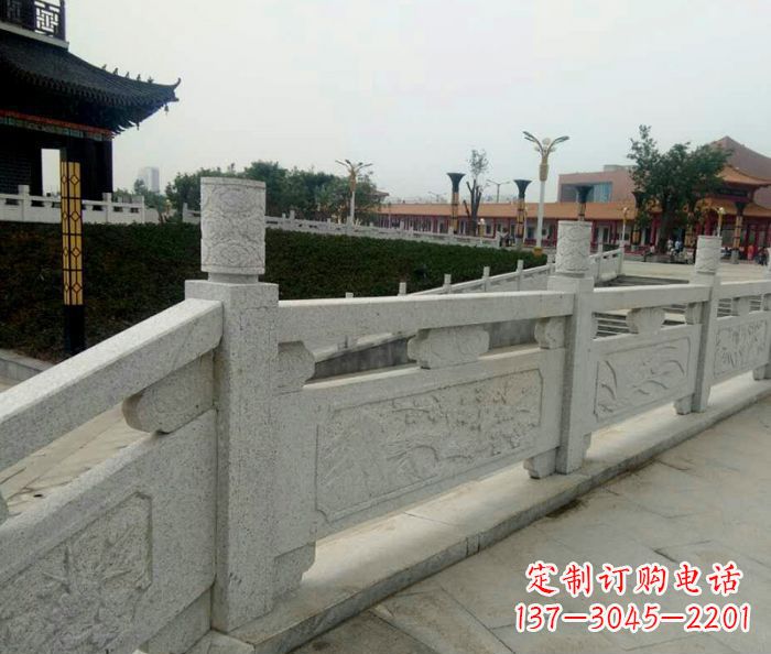 河源精美大理石栏板雕塑