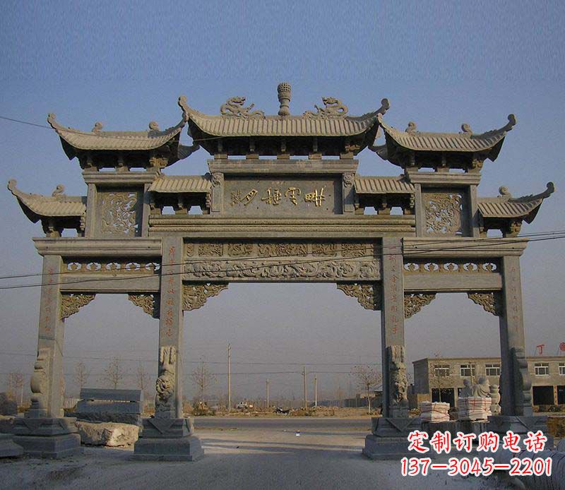 河源大理石牌楼雕塑定制