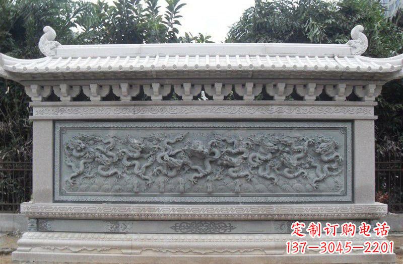 河源大理石九龙壁雕塑