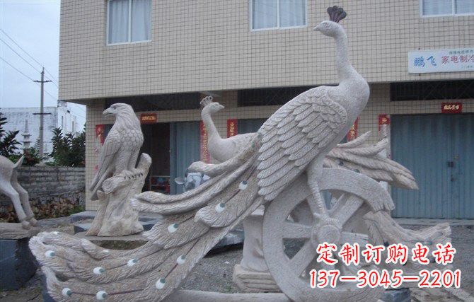 河源大理石孔雀石雕塑