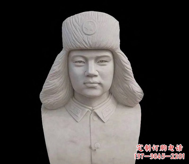 河源激励青年的雷锋石雕