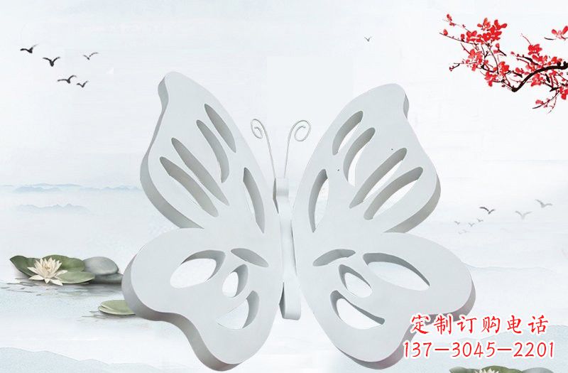 河源高级大理石镂空蝴蝶雕塑